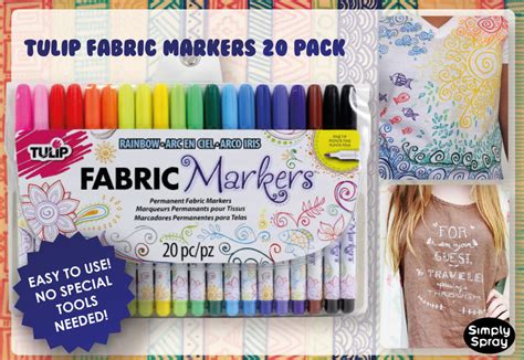 tulip metallic fabric markers|permanent washable fabric markers.